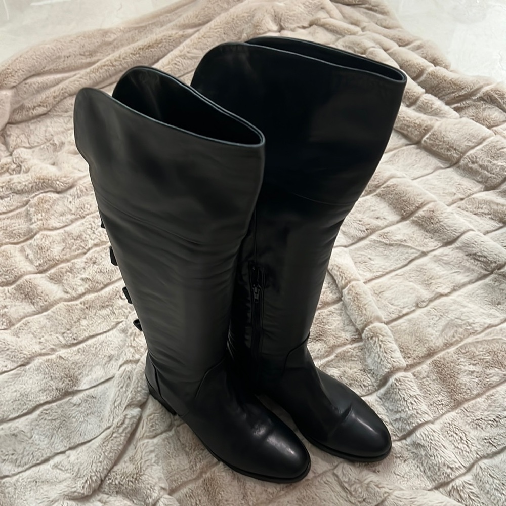 Leather boots